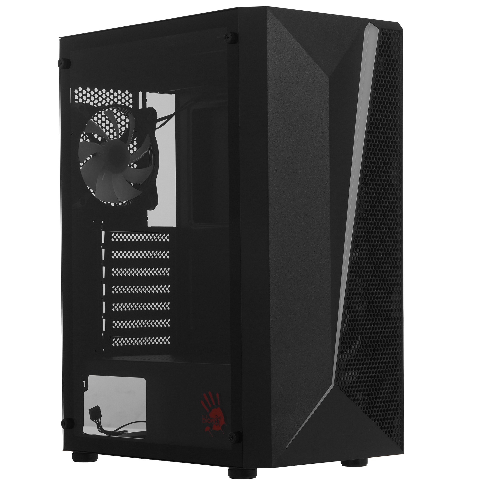 Корпус Bloody BD-CC106F черный без БП ATX 4x120mm 1xUSB2.0 1xUSB3.0 audio bott PSU