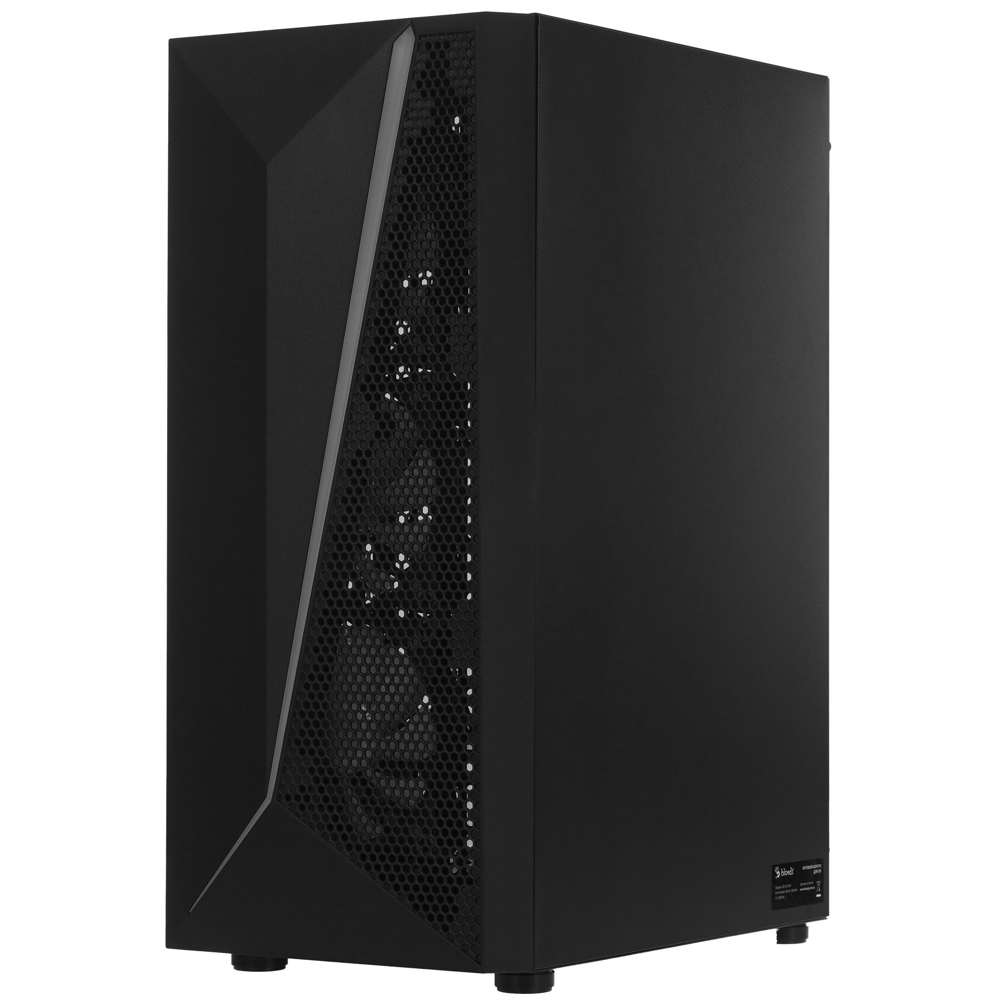 Корпус Bloody BD-CC106F черный без БП ATX 4x120mm 1xUSB2.0 1xUSB3.0 audio bott PSU