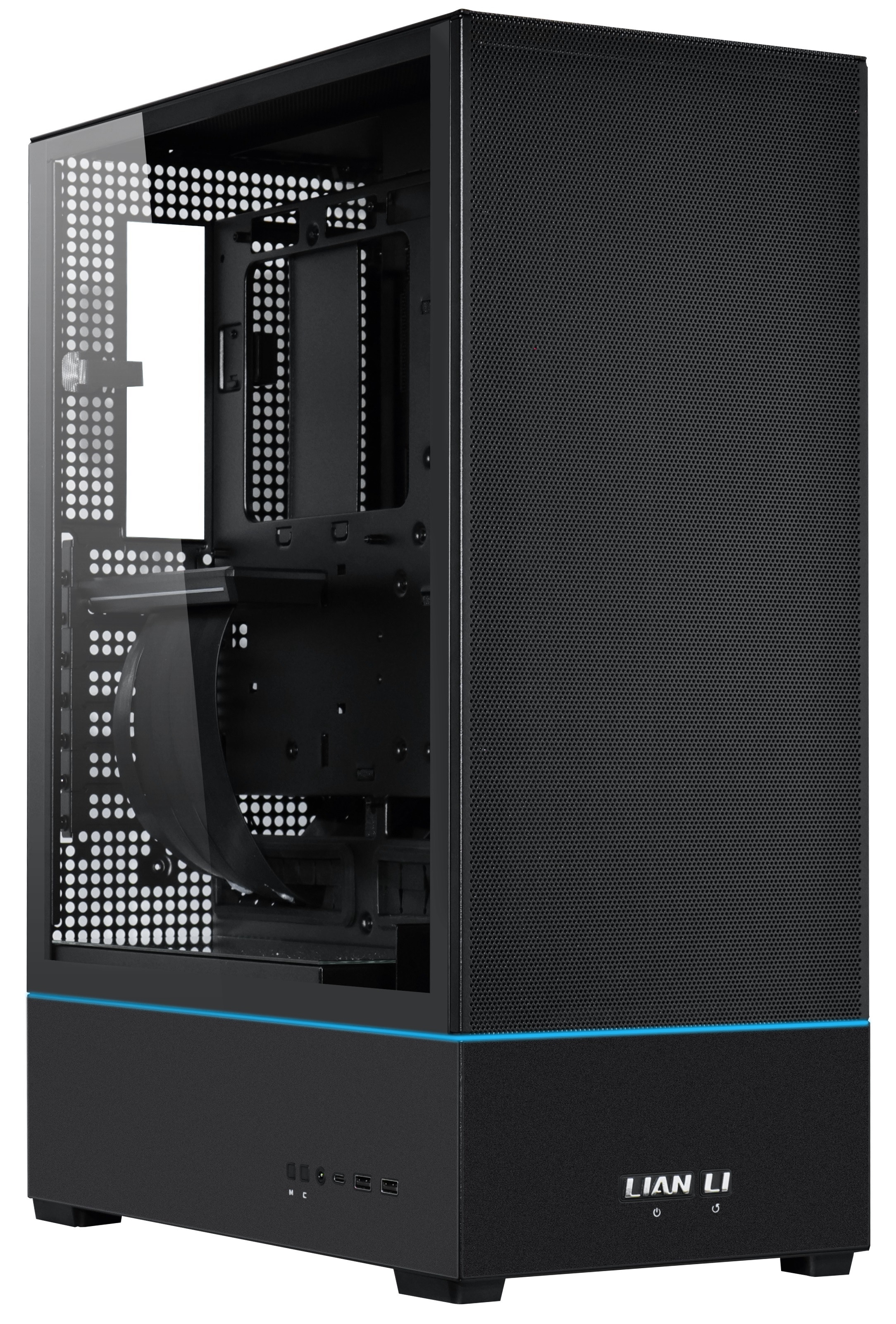 Корпус Lian-Li SUP01X черный без БП ATX 4x120mm 2x140mm 2xUSB3.0 audio bott PSU