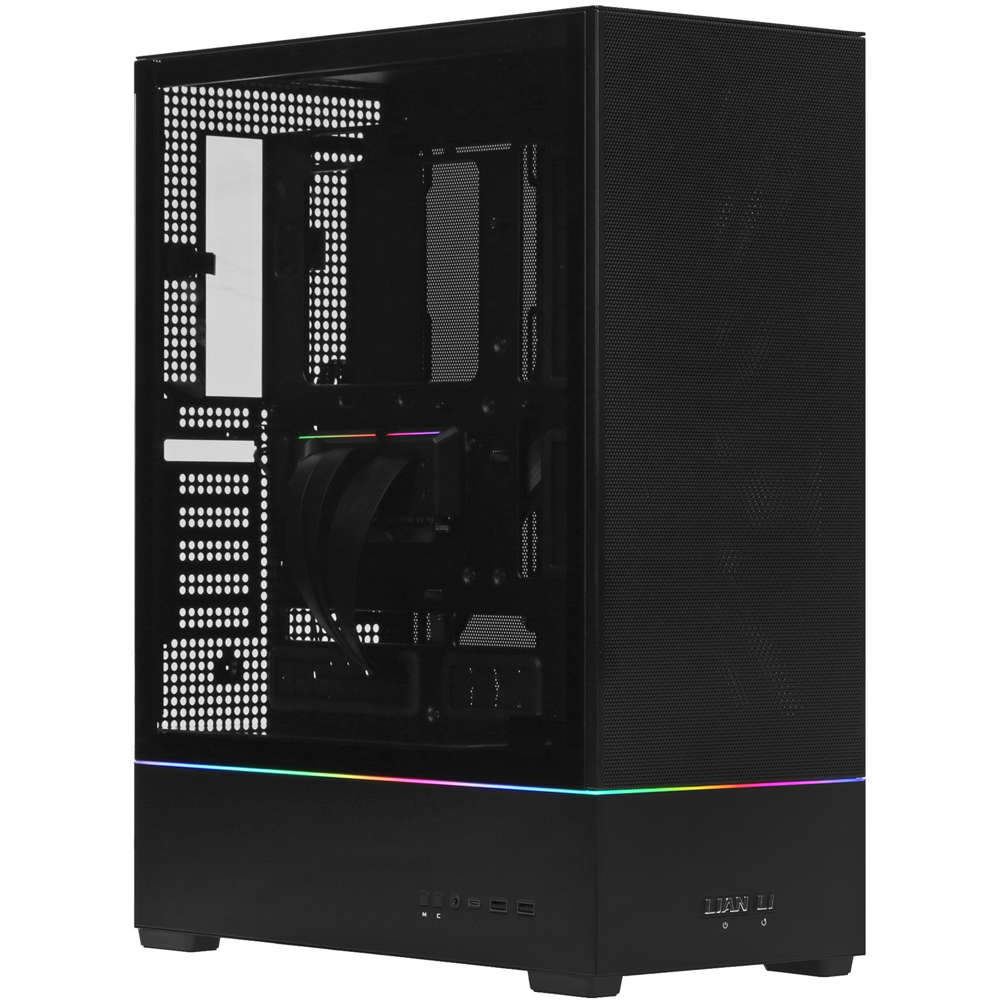 Корпус Lian-Li SUP01X черный без БП ATX 4x120mm 2x140mm 2xUSB3.0 audio bott PSU