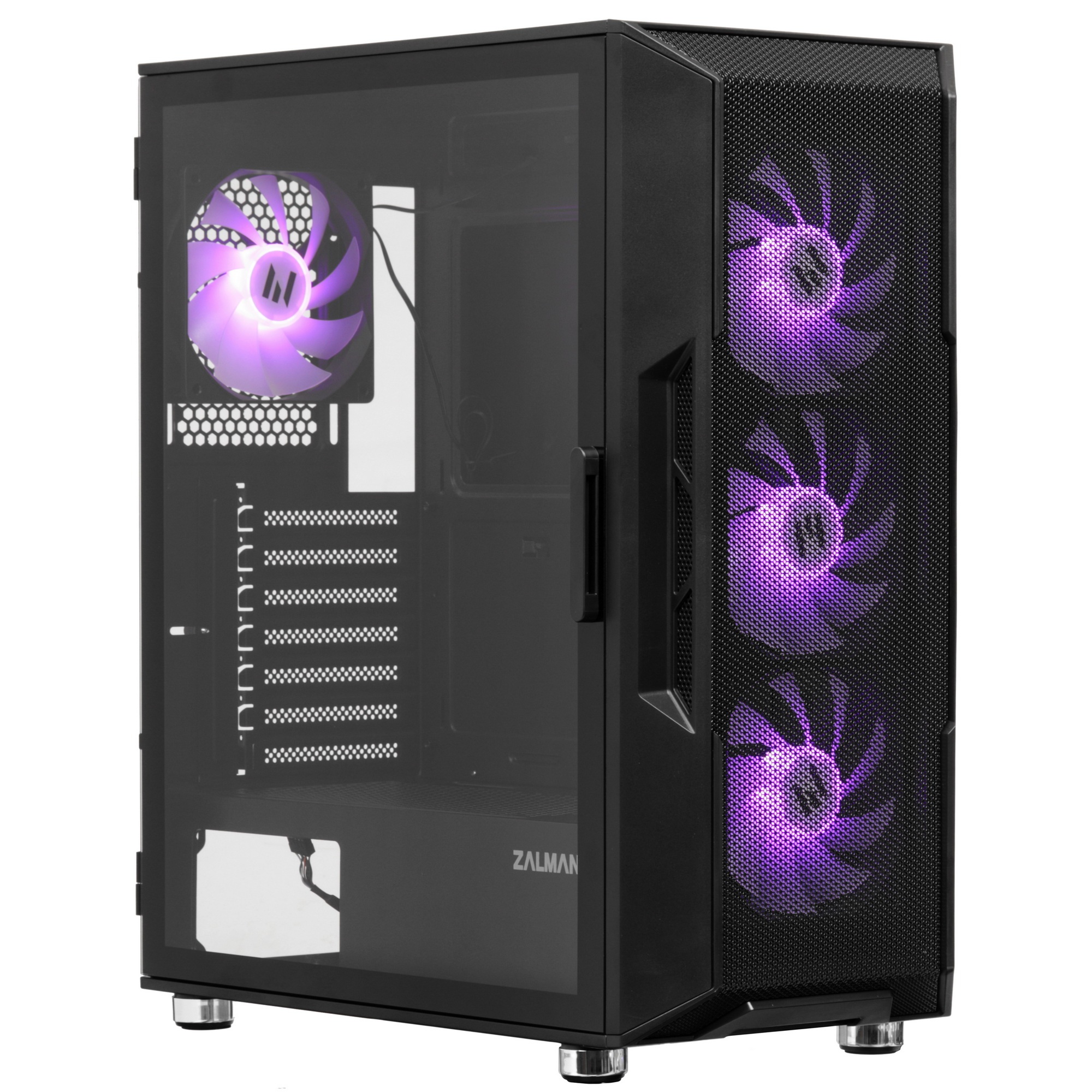Компьютерный корпус ZALMAN I3 NEO ARGB BLACK, ATX, BLACK, FRONT MESH, WINDOW, 2x3.5", 3x2.5", 1xUSB2