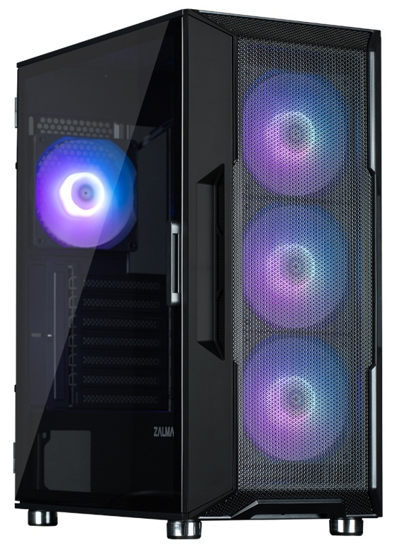 Компьютерный корпус ZALMAN I3 NEO ARGB BLACK, ATX, BLACK, FRONT MESH, WINDOW, 2x3.5", 3x2.5", 1xUSB2