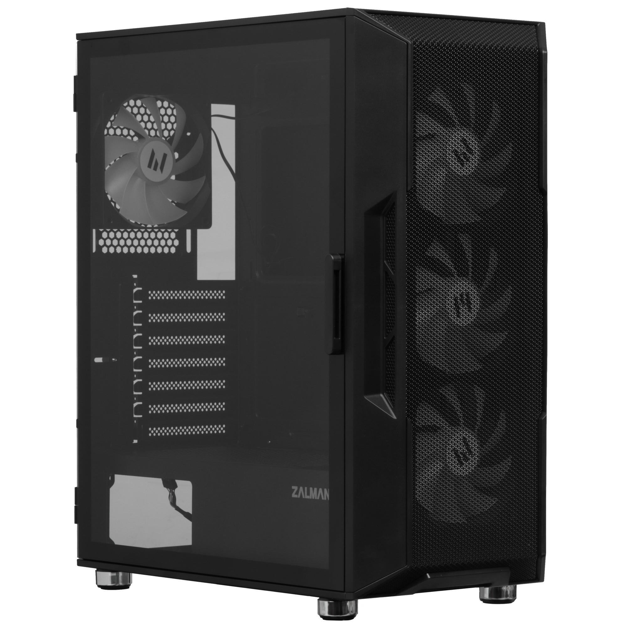 Компьютерный корпус ZALMAN I3 NEO ARGB BLACK, ATX, BLACK, FRONT MESH, WINDOW, 2x3.5", 3x2.5", 1xUSB2