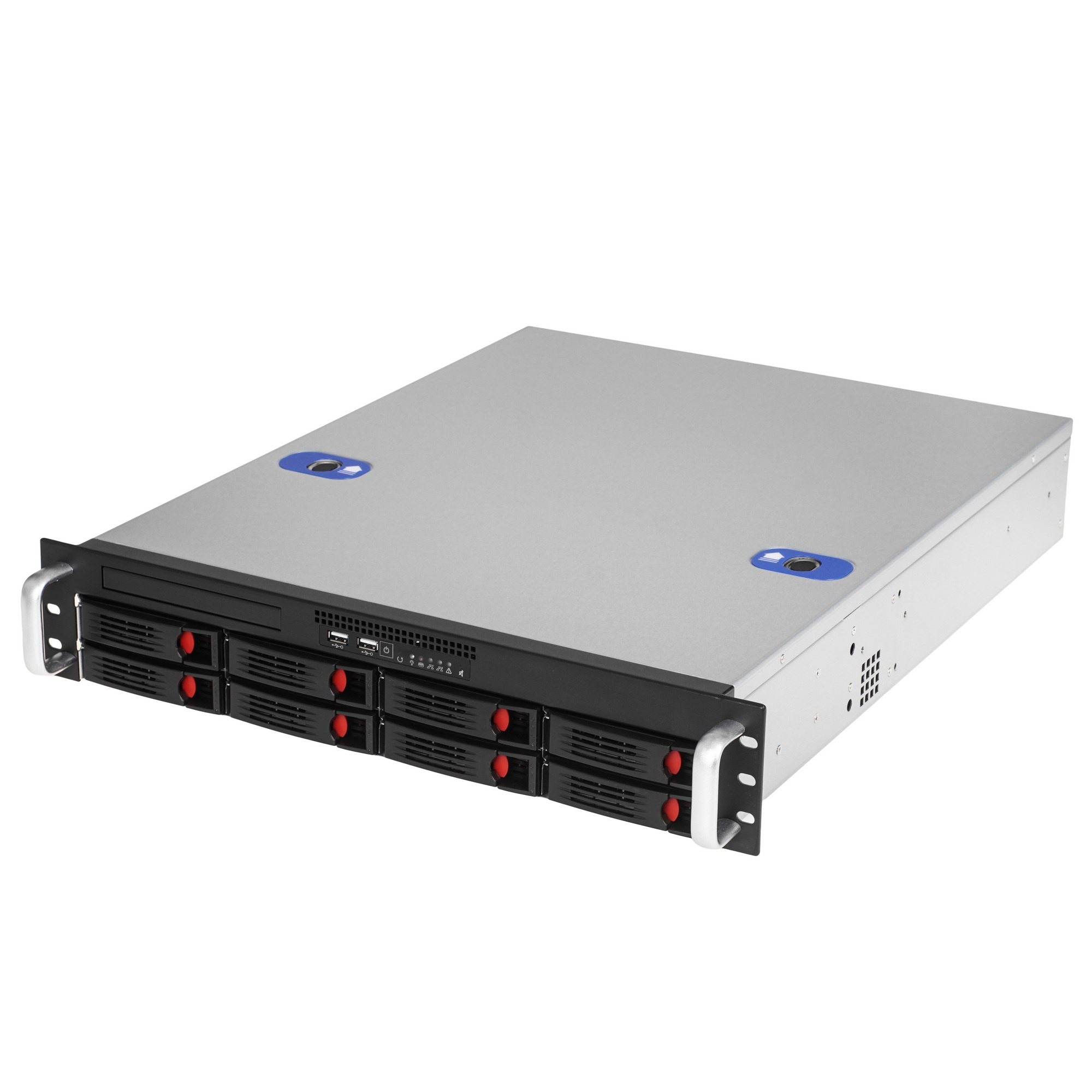 Серверный корпус ExeGate Pro EX281293RUS 2U550-HS08 RM 19", высота 2U, глубина 550, БП 1U-800ADS, 8