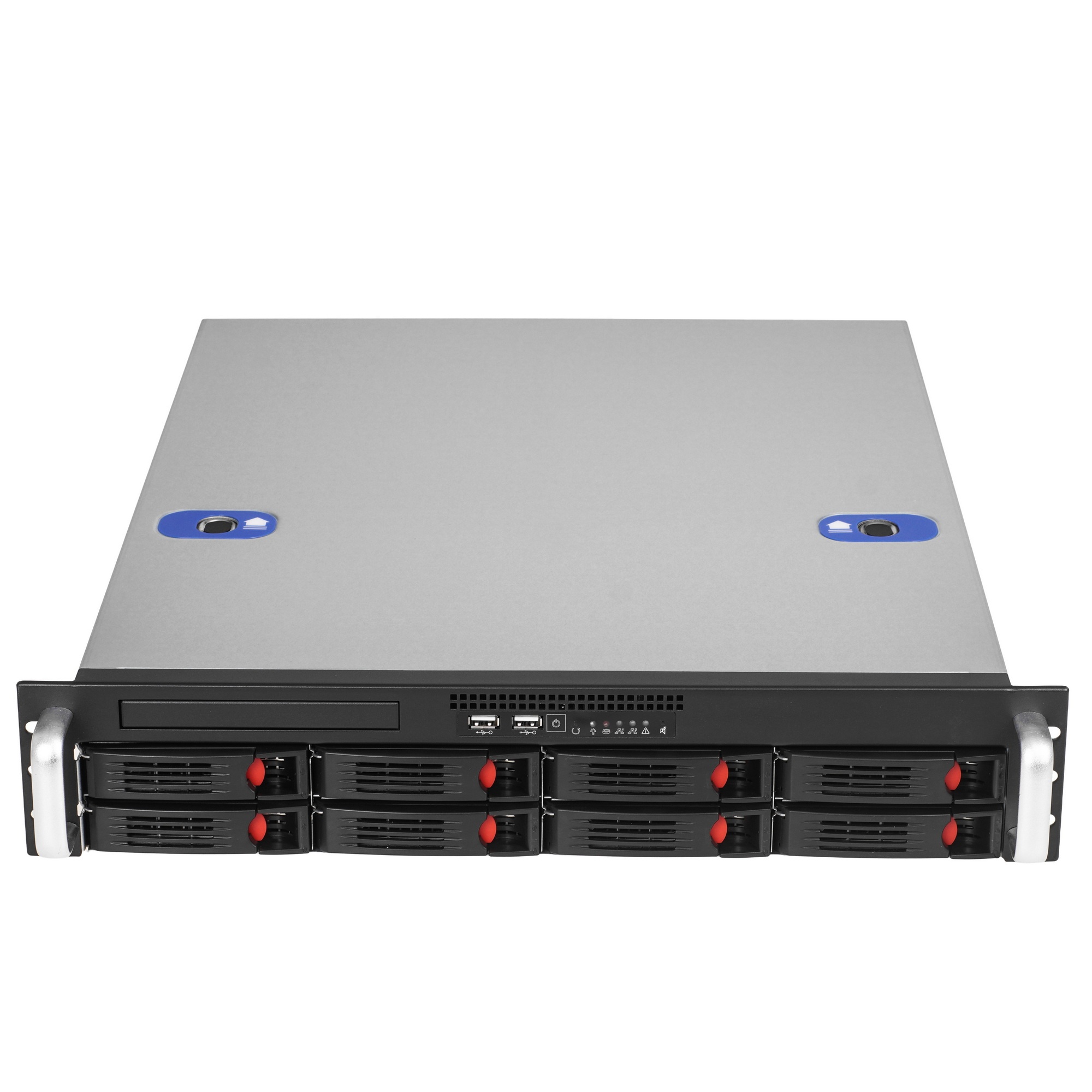 Серверный корпус ExeGate Pro EX281293RUS 2U550-HS08 RM 19", высота 2U, глубина 550, БП 1U-800ADS, 8