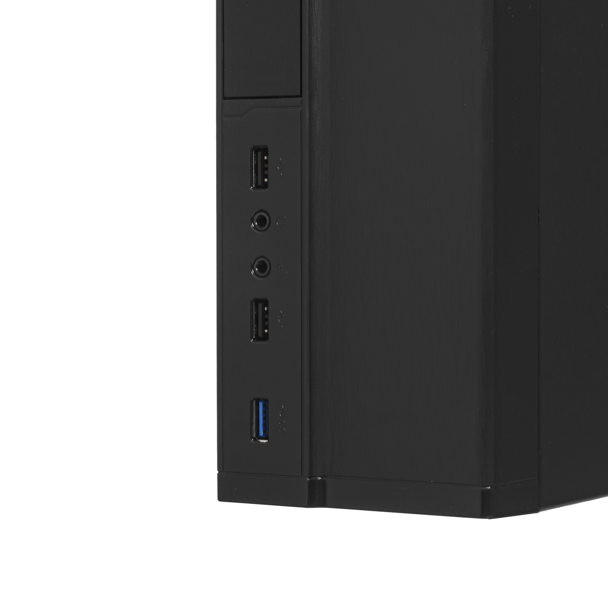 Компьютерный корпус Desktop ExeGate MI-207U (mini-ITX/mATX, без БП, 2*USB+1*USB3.0, аудио, черный)