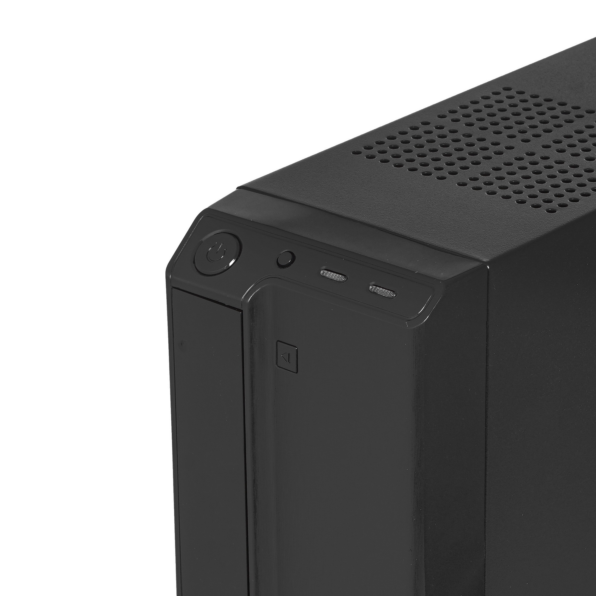 Компьютерный корпус Desktop ExeGate MI-207U (mini-ITX/mATX, без БП, 2*USB+1*USB3.0, аудио, черный)
