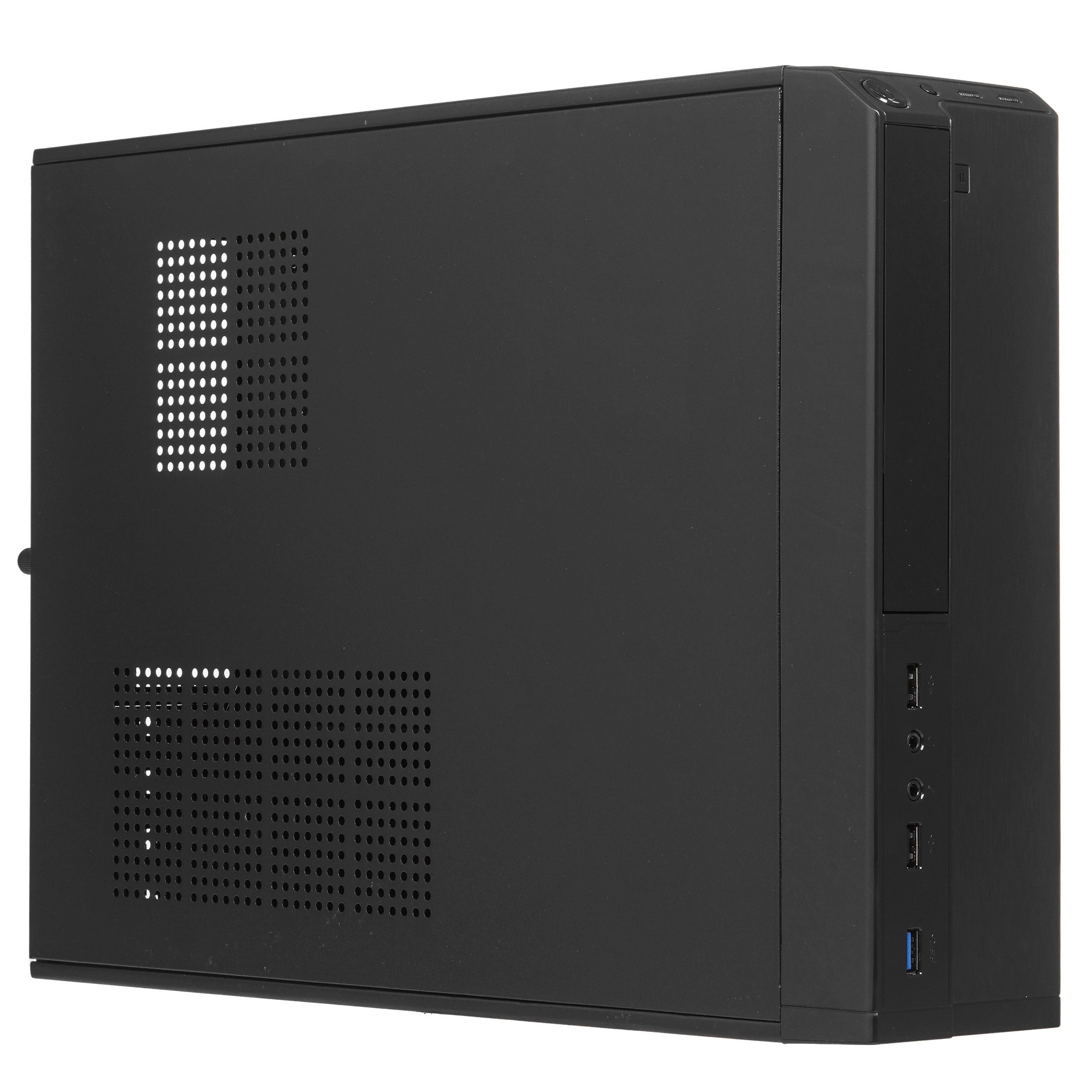 Компьютерный корпус Desktop ExeGate MI-207U (mini-ITX/mATX, без БП, 2*USB+1*USB3.0, аудио, черный)