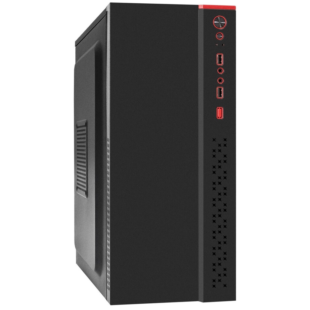Корпус Miditower ExeGate AA-443U-AA500 (ATX, AA500 8 см, 2*USB+1*USB3.0+HD Audio, черный)