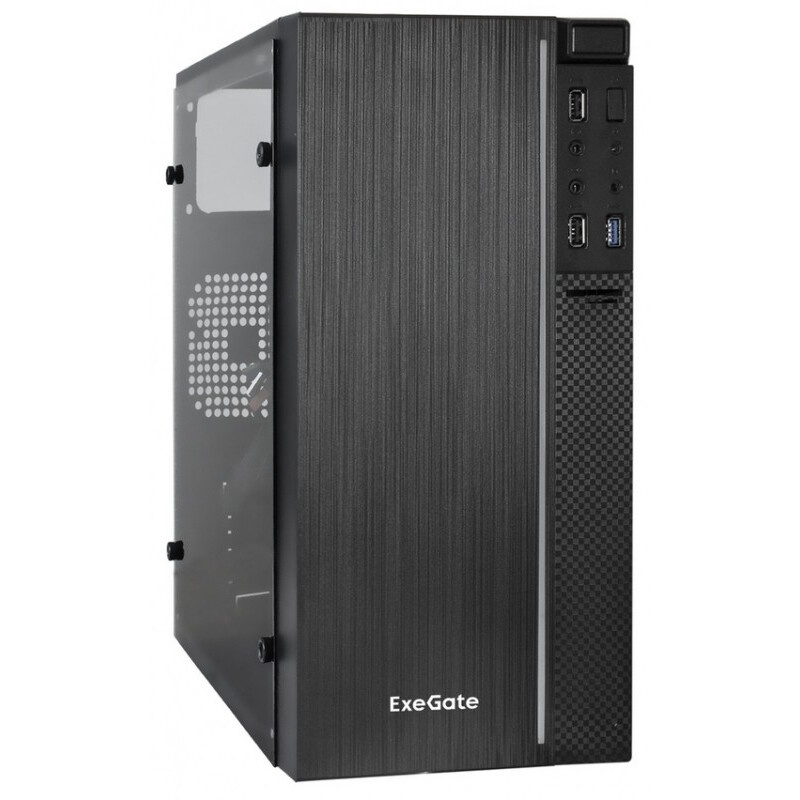 Компьютерный корпус Minitower ExeGate Mistery R2-NPX450 (mATX, БП 450NPX с вент. 12 см, 2*USB+1*USB3