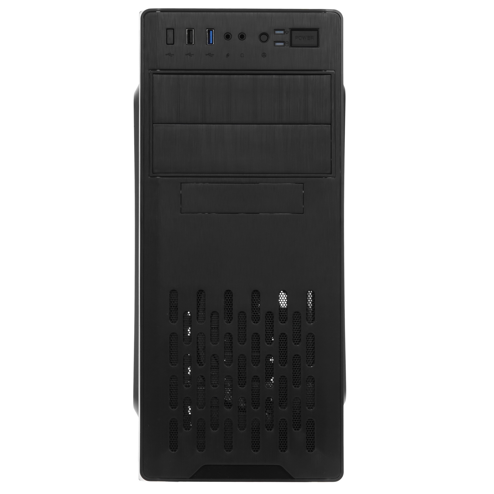 Компьютерный корпус Miditower ExeGate CP-606U-AB500 (ATX, AB500 с вент. 8см, 1*USB+1*USB3.0, аудио)
