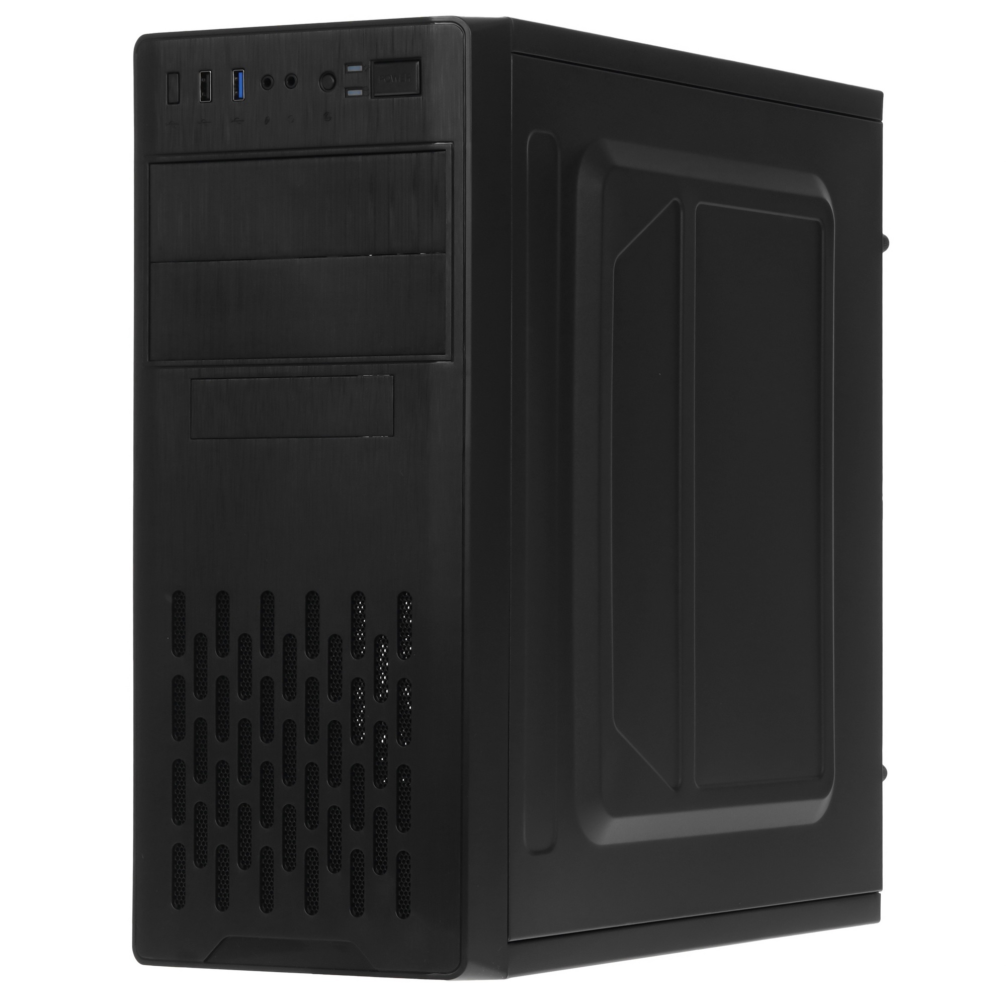 Компьютерный корпус Miditower ExeGate CP-606U-AB500 (ATX, AB500 с вент. 8см, 1*USB+1*USB3.0, аудио)