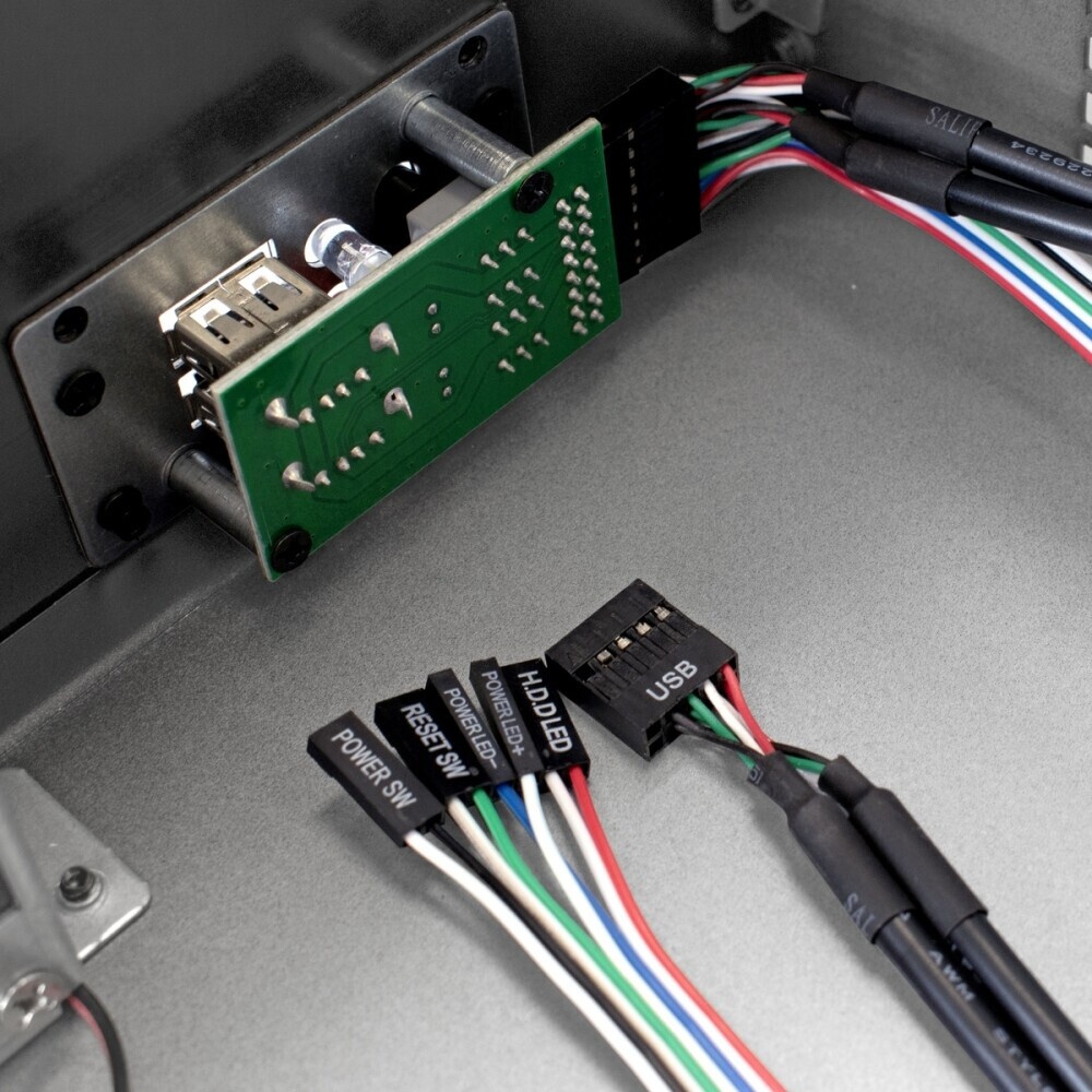 Серверный корпус ExeGate Pro 2U450-06 (RM 19", высота 2U, глубина 450, БП 1U-1100ADS, 2*USB)