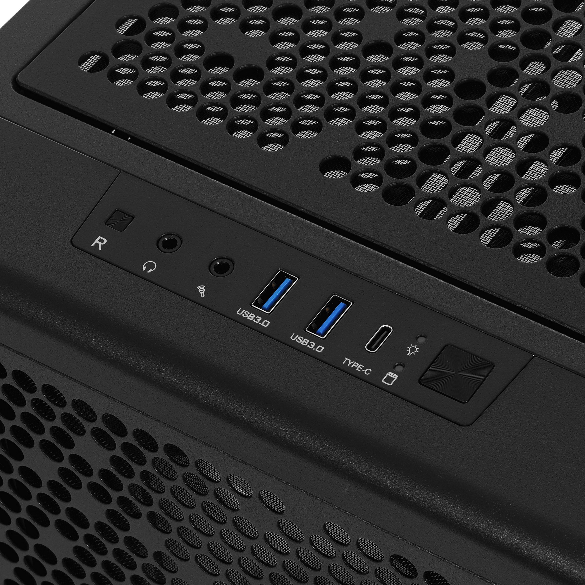 Компьютерный корпус Thermaltake Ceres 300 TG ARGB черный без БП ATX 3x140mm 2xUSB3.0 1xUSB3.1 audio