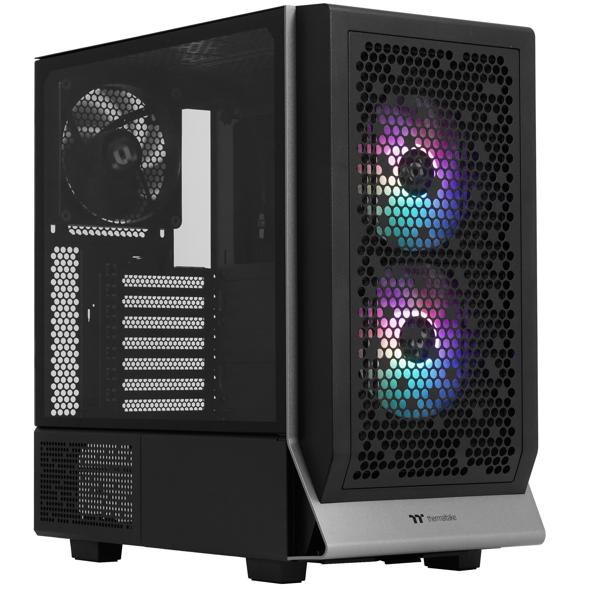 Компьютерный корпус Thermaltake Ceres 300 TG ARGB черный без БП ATX 3x140mm 2xUSB3.0 1xUSB3.1 audio