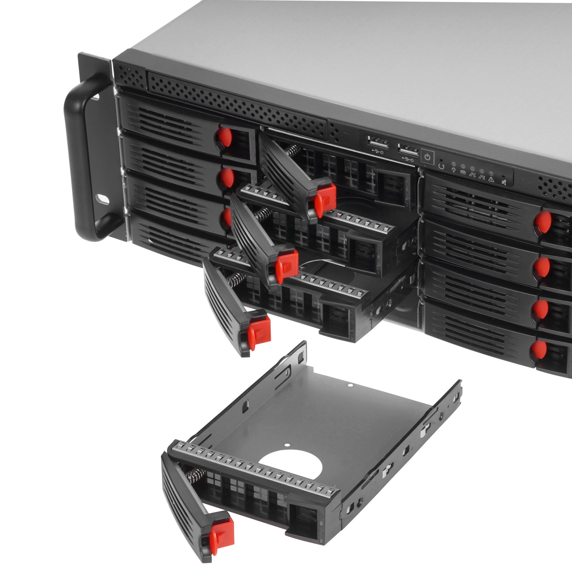 Серверный корпус ExeGate Pro EX281299RUS 3U660-HS16 RM 19", высота 3U, глубина 660, БП 2U-500ADS,16