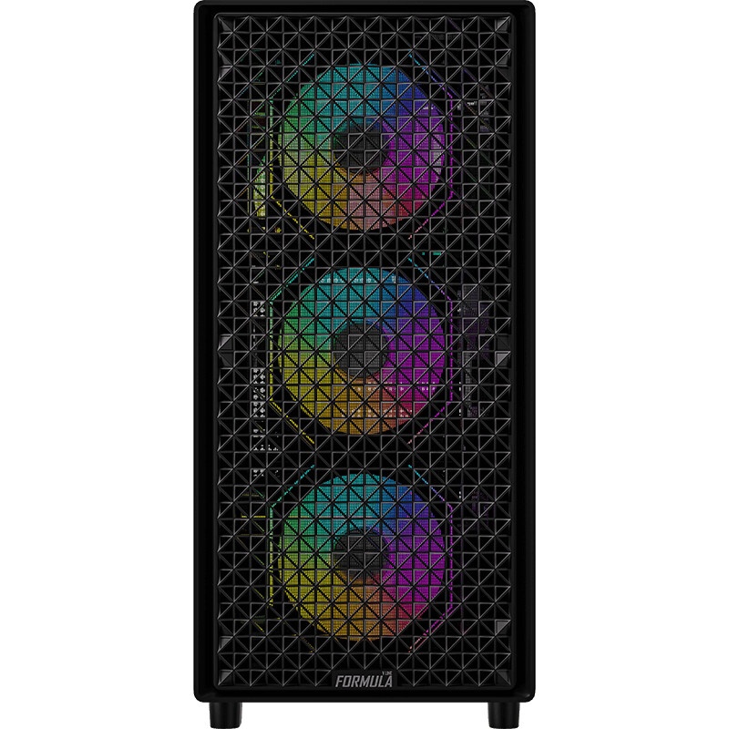 Компьютерный корпус Aerocool / Formula MANA DYNAMIC черный без БП ATX 6x120mm 2xUSB3.0 1xUSB3.1 audi