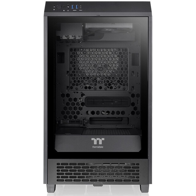 Компьютерный корпус Thermaltake The Tower 200 черный без БП miniITX 11x120mm 5x140mm 2xUSB3.0 audio