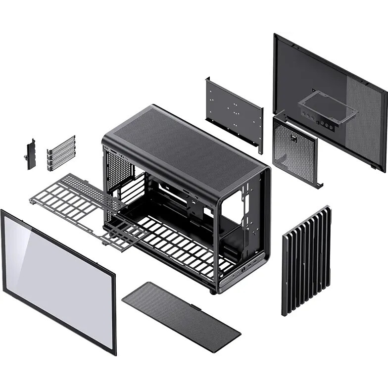 Компьютерный корпус Thermaltake The Tower 200 черный без БП miniITX 11x120mm 5x140mm 2xUSB3.0 audio