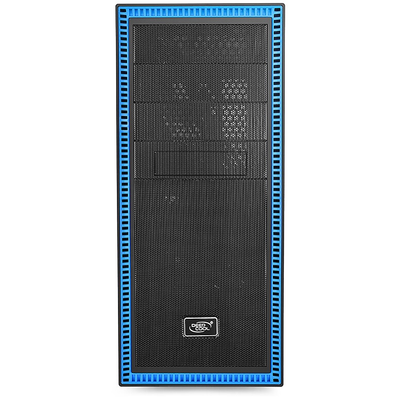 Компьютерный корпус Deepcool TESSERACT BF (DP-CCATX-TSRBFBK), без БП, черно-синий, ATX, видеокарта д