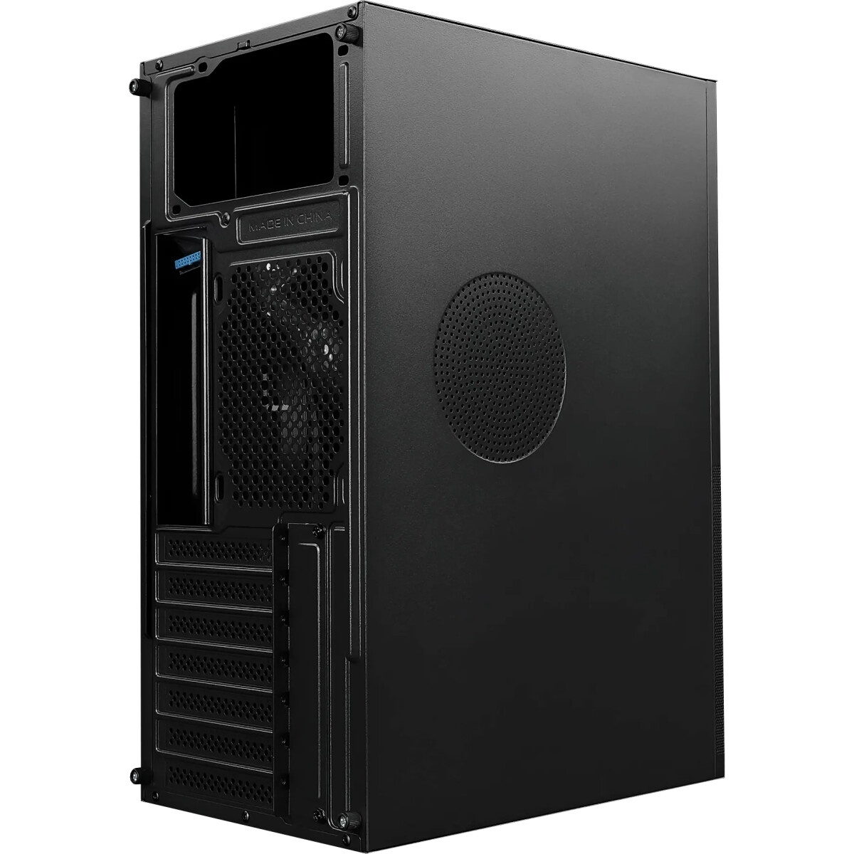 Компьютерный корпус Deepcool TESSERACT BF (DP-CCATX-TSRBFBK), без БП, черно-синий, ATX, видеокарта д