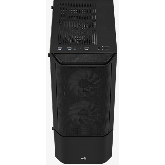 Компьютерный корпус MidiTower Aerocool / Formula GENESIS-G-BK-v2 (ATX, USB3x2, USB2x2, ARGB fan x1,