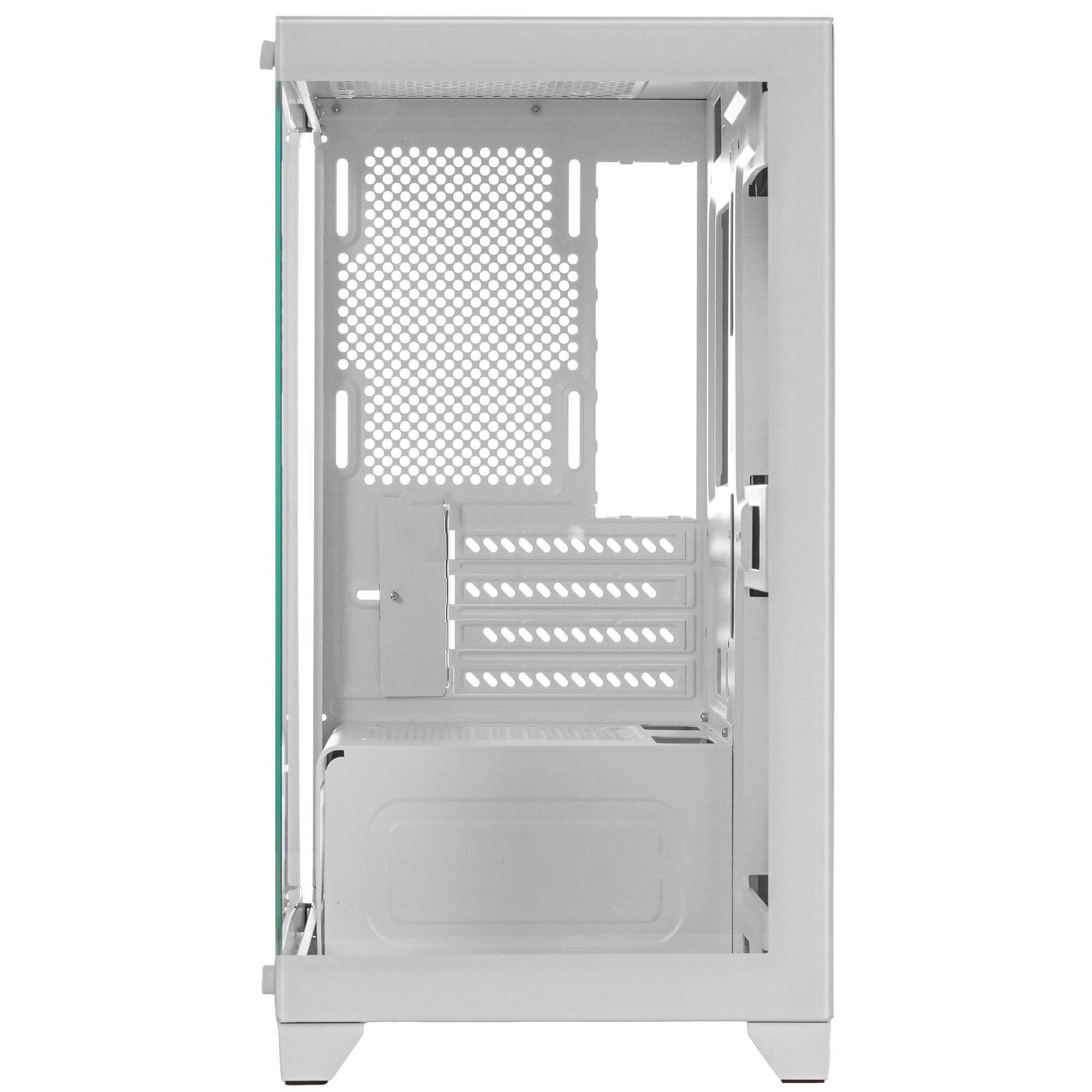 Компьютерный корпус Bloody BD-CC103 белый без БП mATX 7x120mm 1xUSB2.0 1xUSB3.0 audio bott PSU