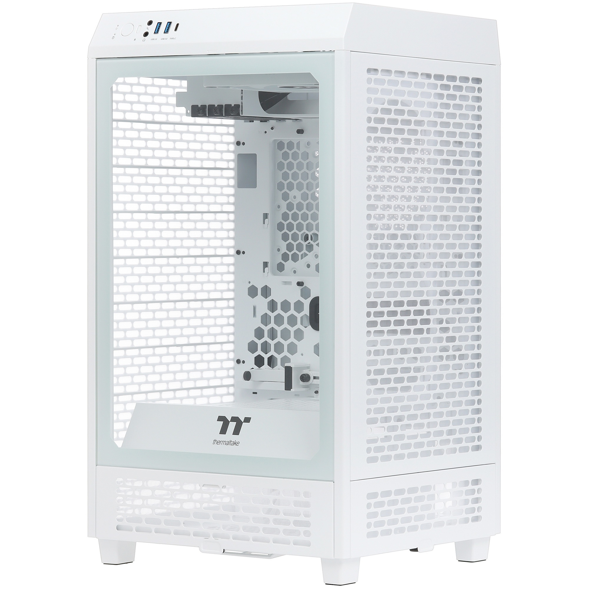Компьютерный корпус Thermaltake The Tower 200 белый без БП miniITX 11x120mm 5x140mm 2xUSB3.0 1xUSB3.