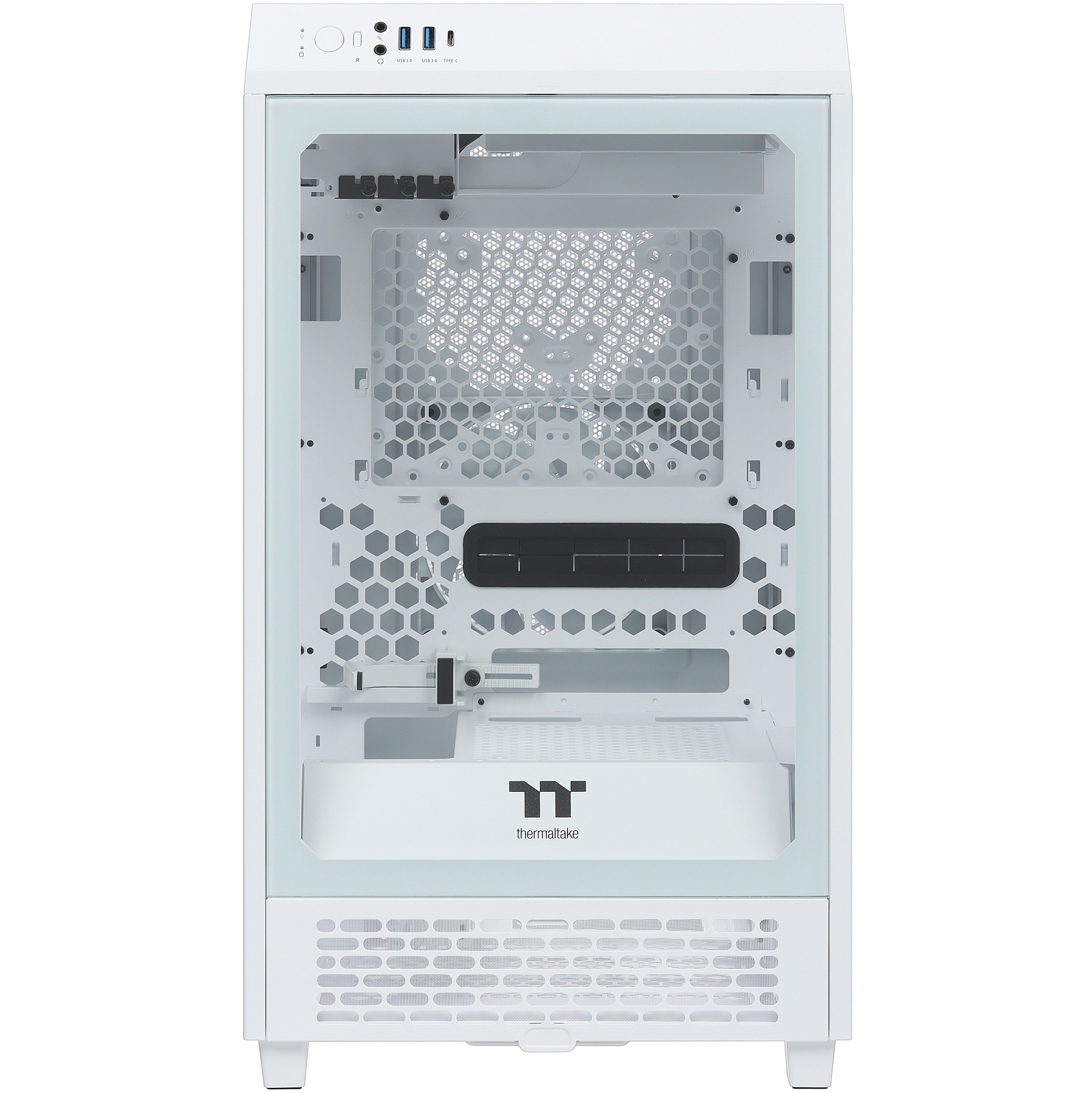 Компьютерный корпус Thermaltake The Tower 200 белый без БП miniITX 11x120mm 5x140mm 2xUSB3.0 1xUSB3.