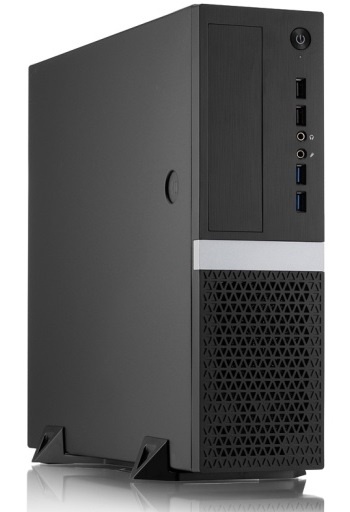 Компьютерный корпус Foxline FL-211-TFX300S с блоком питания 300Вт, mATX case, black, w/PSU TFX 300W,
