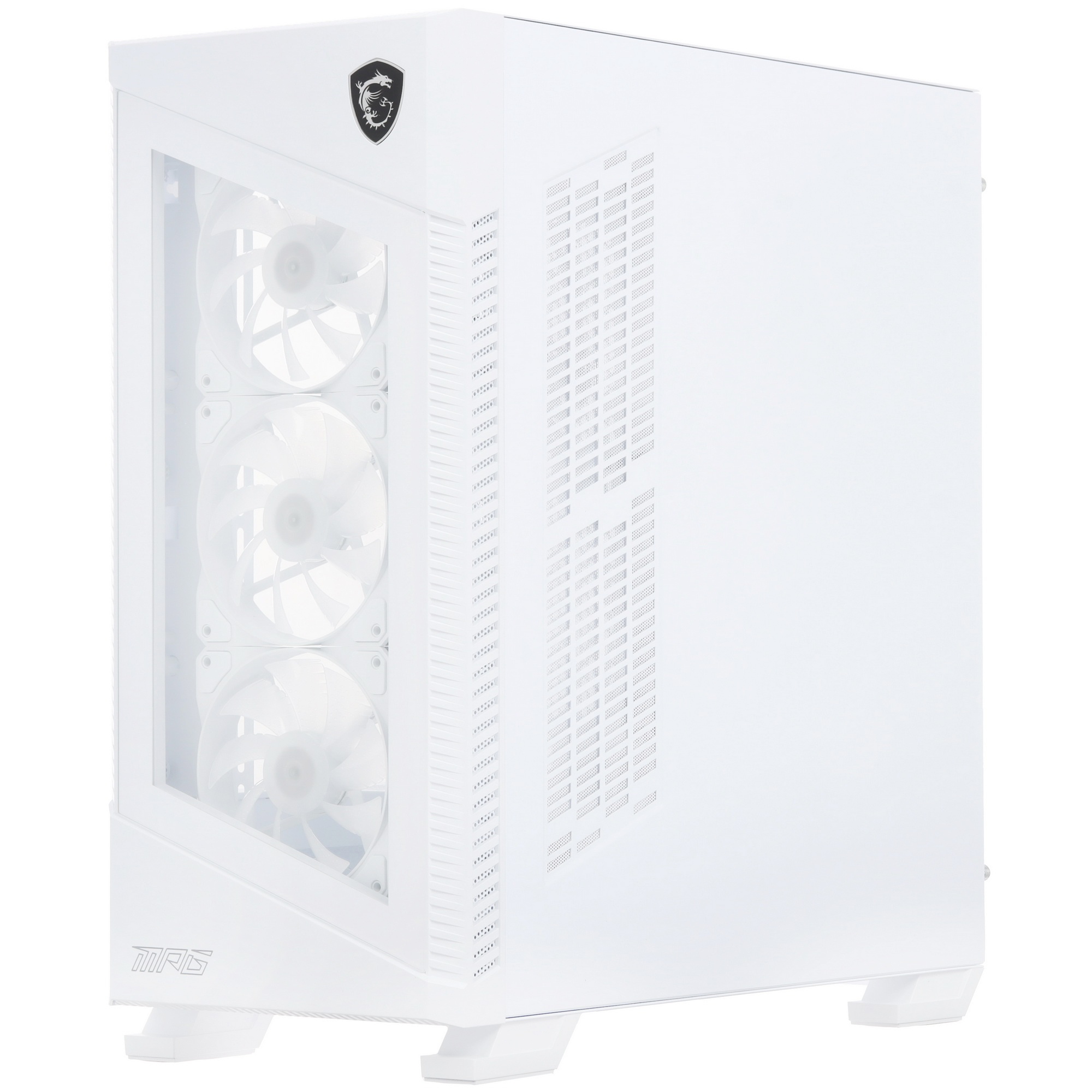Компьютерный корпус MSI MPG VELOX 100R WHITE, Global, 2xUSB 3.0, 1xType C, 4x120mm ARGB Fan, ARGB