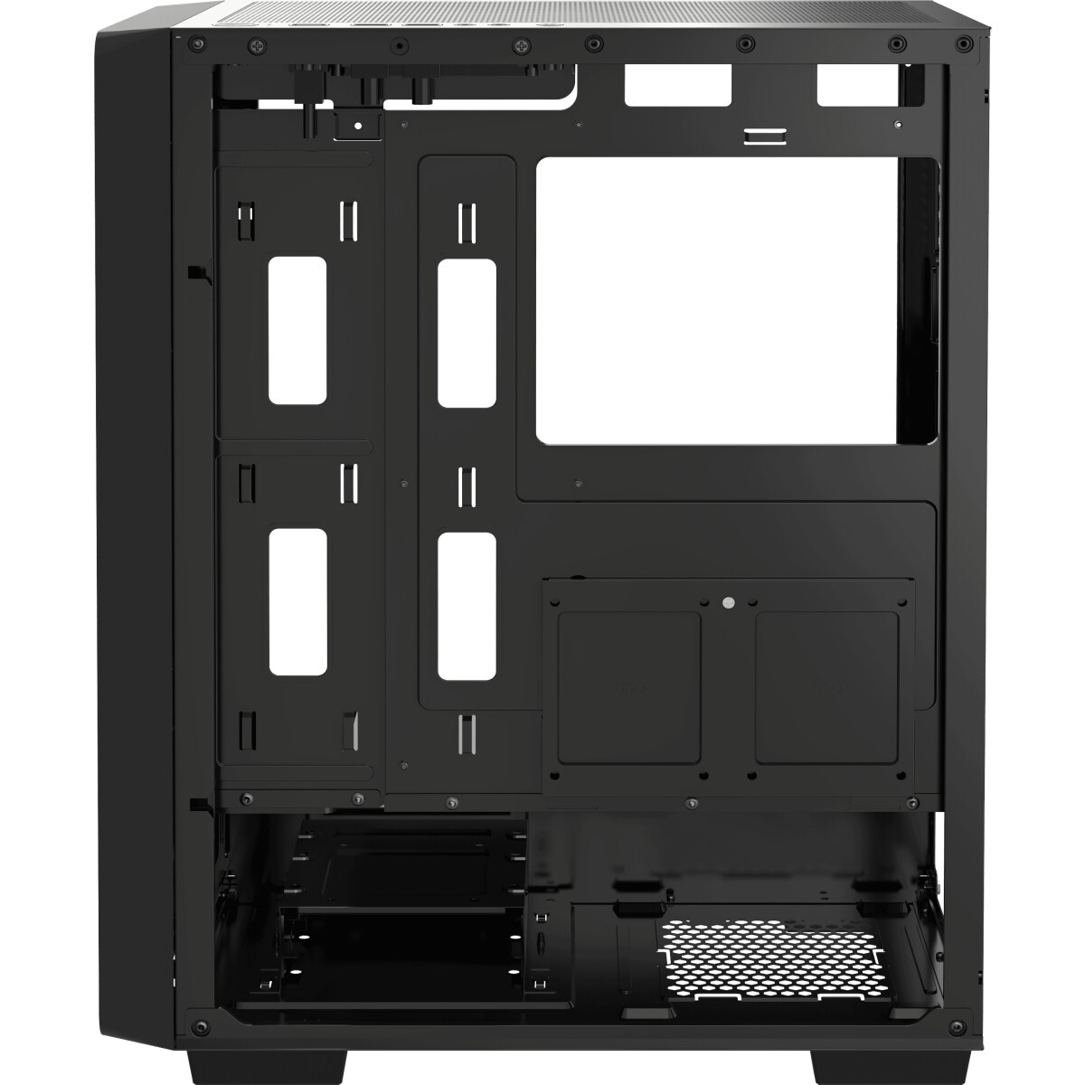 Компьютерный корпус Accord 3407 черный без БП ATX 2xUSB2.0 2xUSB3.0 audio bott PSU