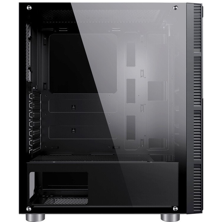 Компьютерный корпус Accord 3407 черный без БП ATX 2xUSB2.0 2xUSB3.0 audio bott PSU