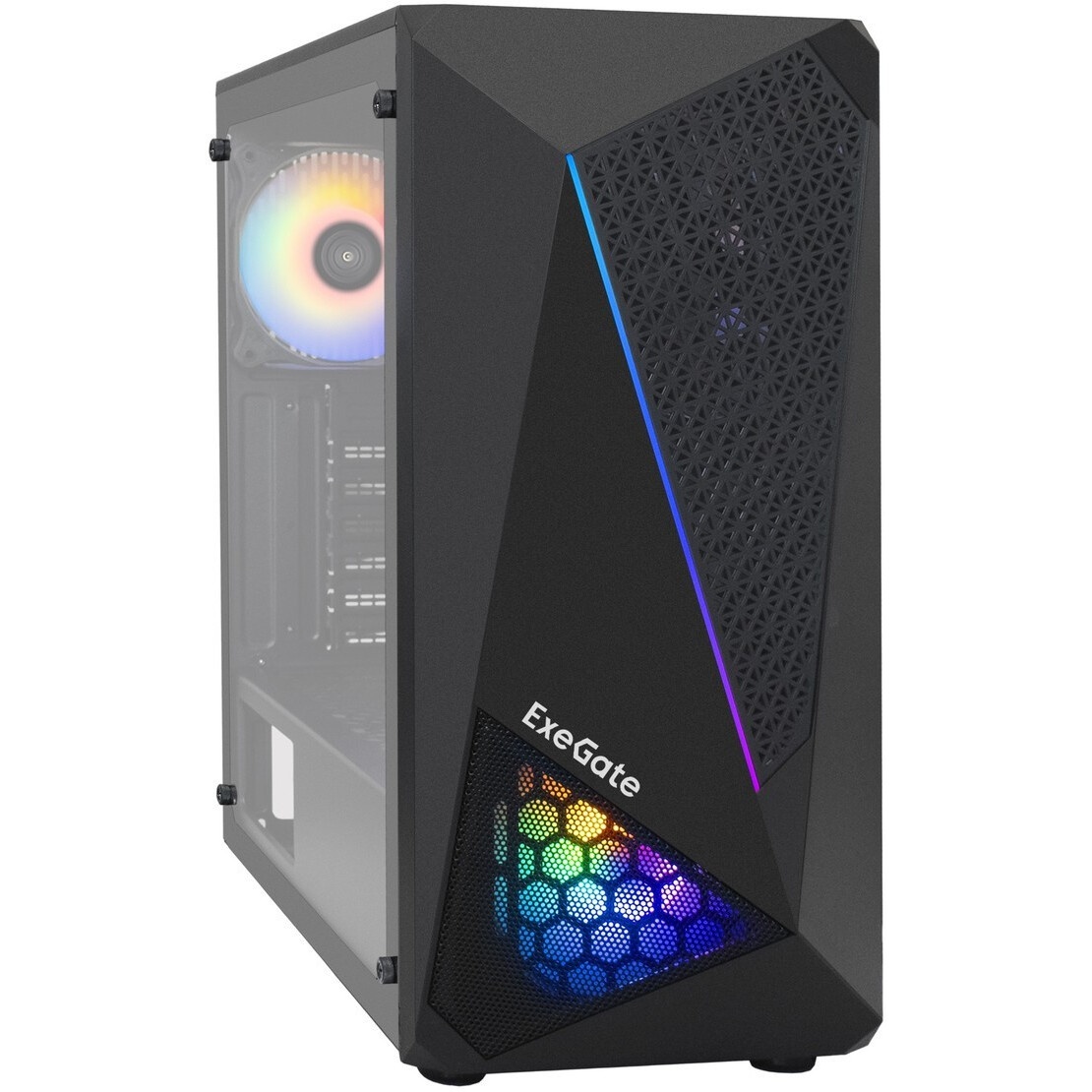 Корпус Miditower ExeGate EVO-8227-NPX700 (ATX, БП 700NPX с вент. 12см, 2*USB+1*USB3.0+HD Audio, черн