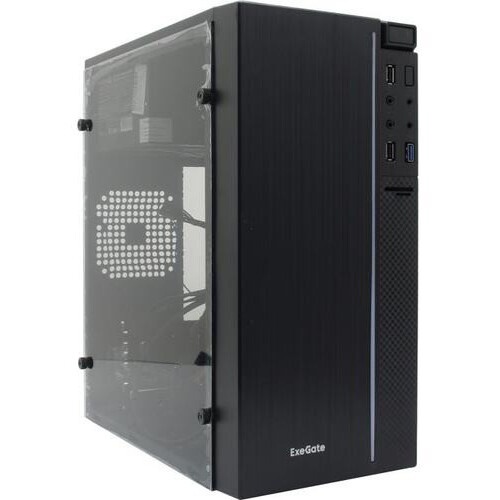 Корпус Miditower ExeGate EVO-8227-NPX700 (ATX, БП 700NPX с вент. 12см, 2*USB+1*USB3.0+HD Audio, черн
