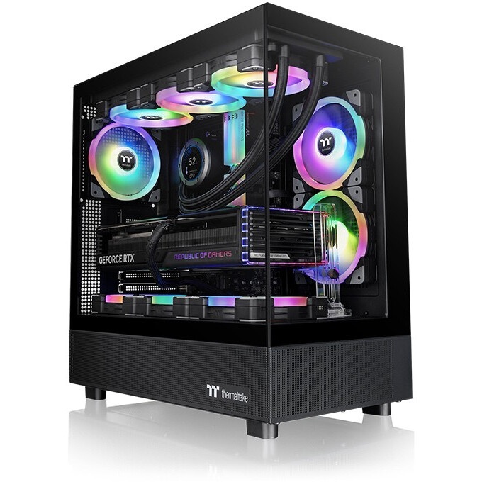 Компьютерный корпус Thermaltake V350 TG ARGB AIR черный без БП ATX 2x120mm 2x140mm 2xUSB2.0 1xUSB3.0