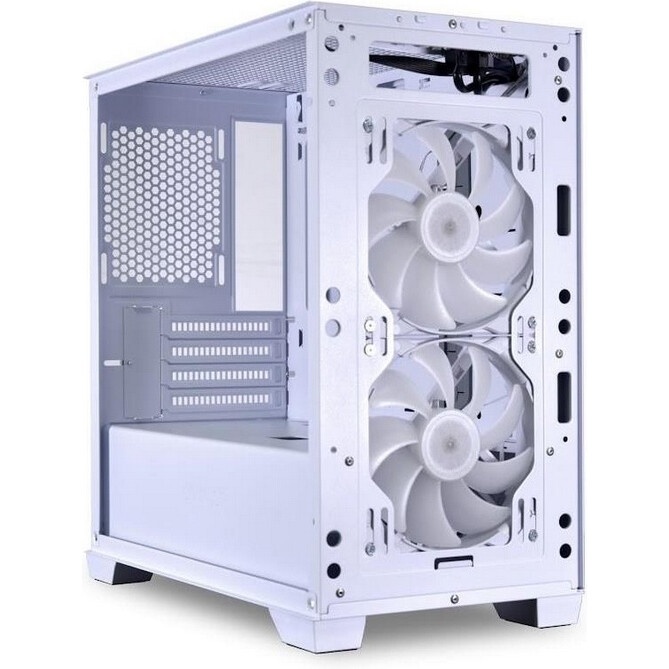 Компьютерный корпус Lian-Li Lancool 205M Mesh белый без БП ATX 2xUSB3.0 audio bott PSU