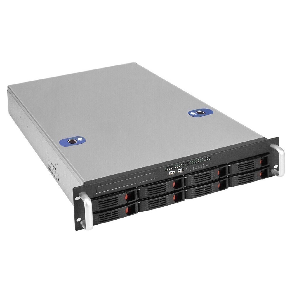 Серверный корпус ExeGate Pro 2U660-HS08 RM 19", высота 2U, глубина 660, БП 2U-500ADS, 8xHotSwap, US