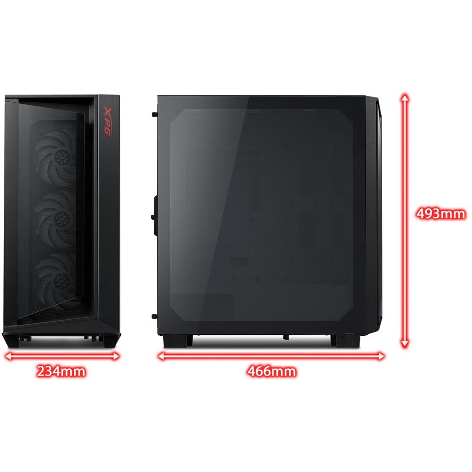 Компьютерный корпус XPG VALOR STORM BLACK (VALORSTORMMTWOF-BKCWW)