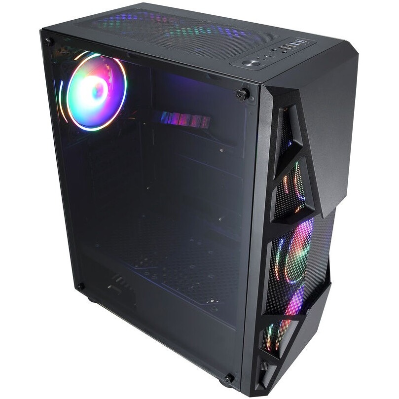 Компьютерный корпус Aerocool / Formula CL-3303B RGB черный без БП ATX 6x120mm 2xUSB2.0 1xUSB3.0 audi