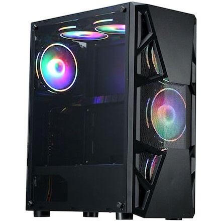 Компьютерный корпус Aerocool / Formula CL-3303B RGB черный без БП ATX 6x120mm 2xUSB2.0 1xUSB3.0 audi