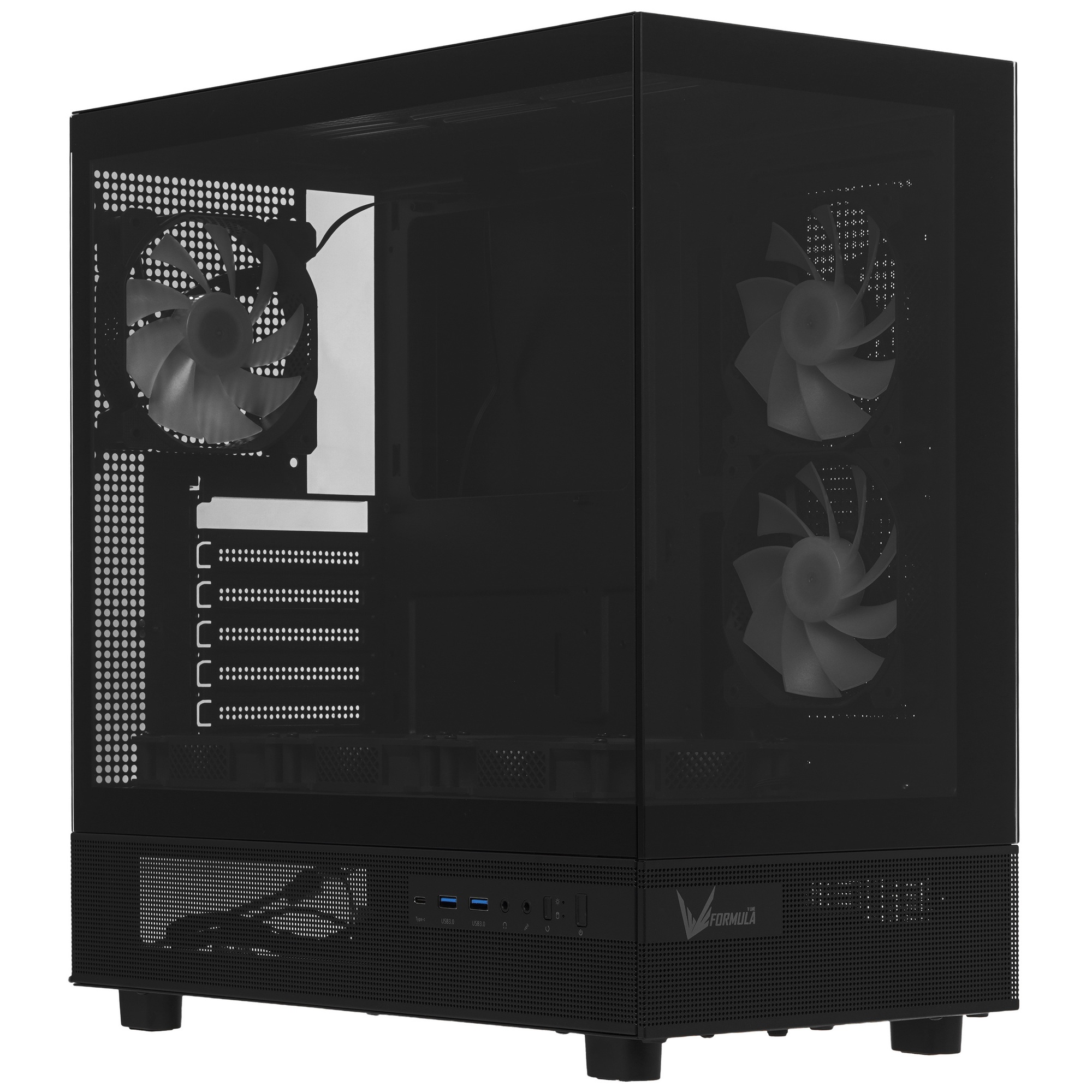 Компьютерный корпус AeroCool / Formula Crystal Z8 COSMIC черный без БП ATX 3x120mm 5x140mm 1xUSB2.0