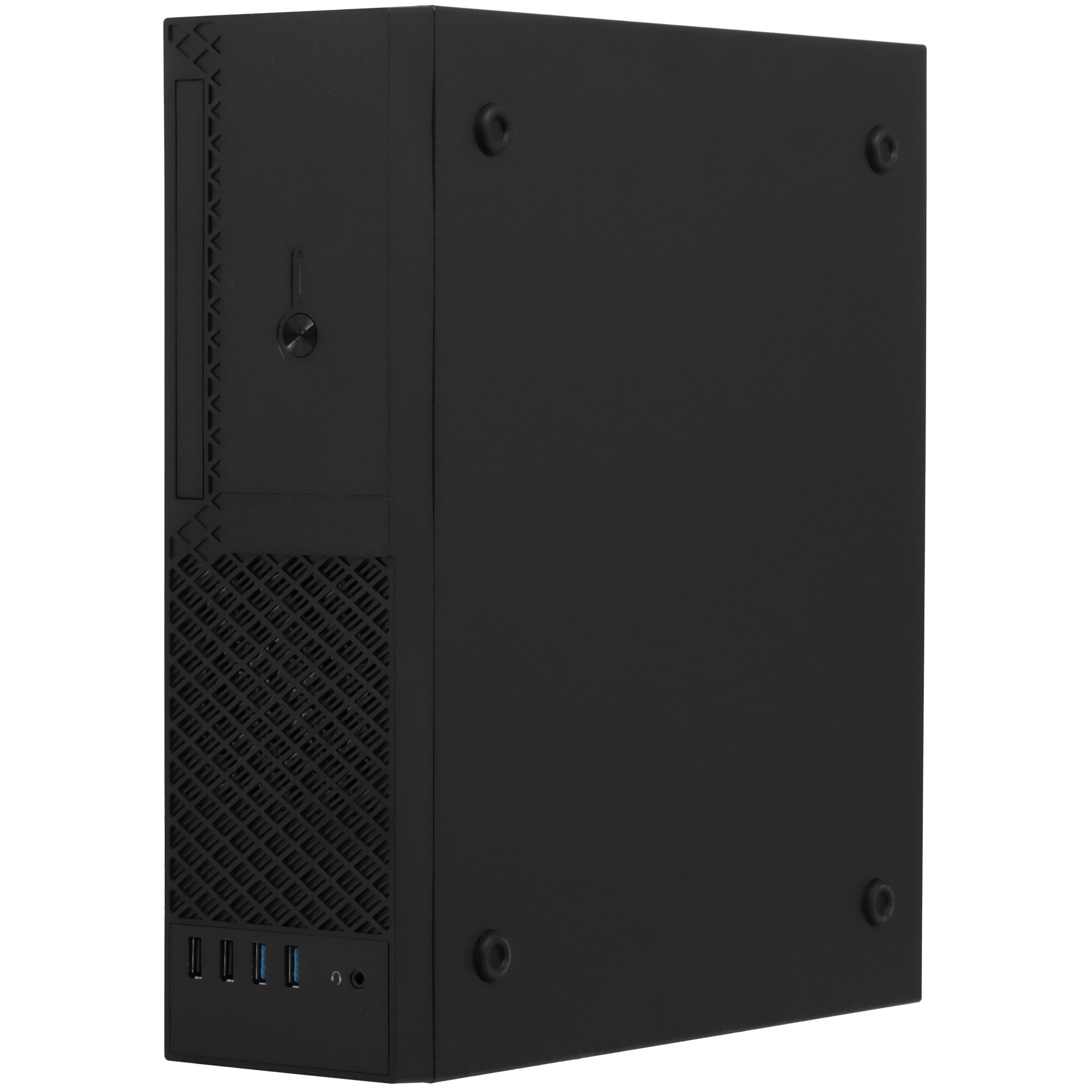 Компьютерный корпус с блоком питания 300Вт. Foxline FL-1001 mATX case, black, w/PSU TFX 300W, w/2xUS
