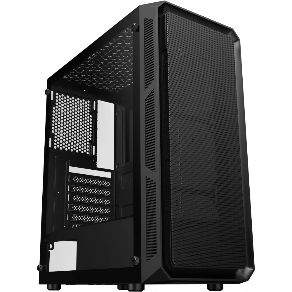 Корпус Оклик OCC-MD301 черный без БП ATX 6x120mm 2xUSB2.0 1xUSB3.0 audio bott PSU