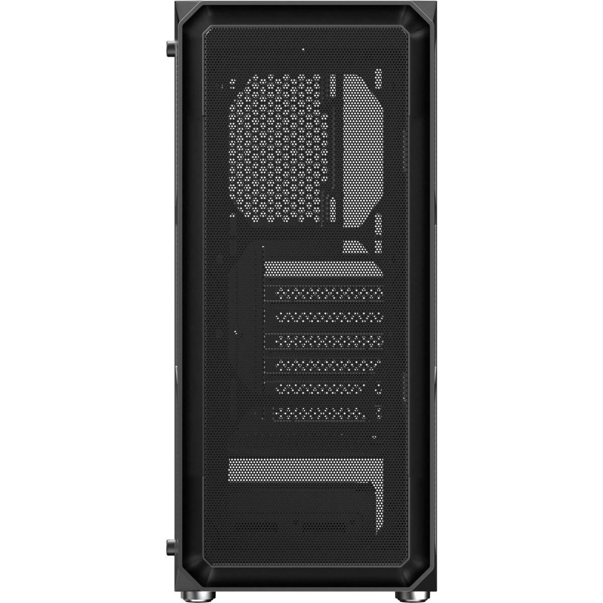 Корпус Оклик OCC-MD301 черный без БП ATX 6x120mm 2xUSB2.0 1xUSB3.0 audio bott PSU