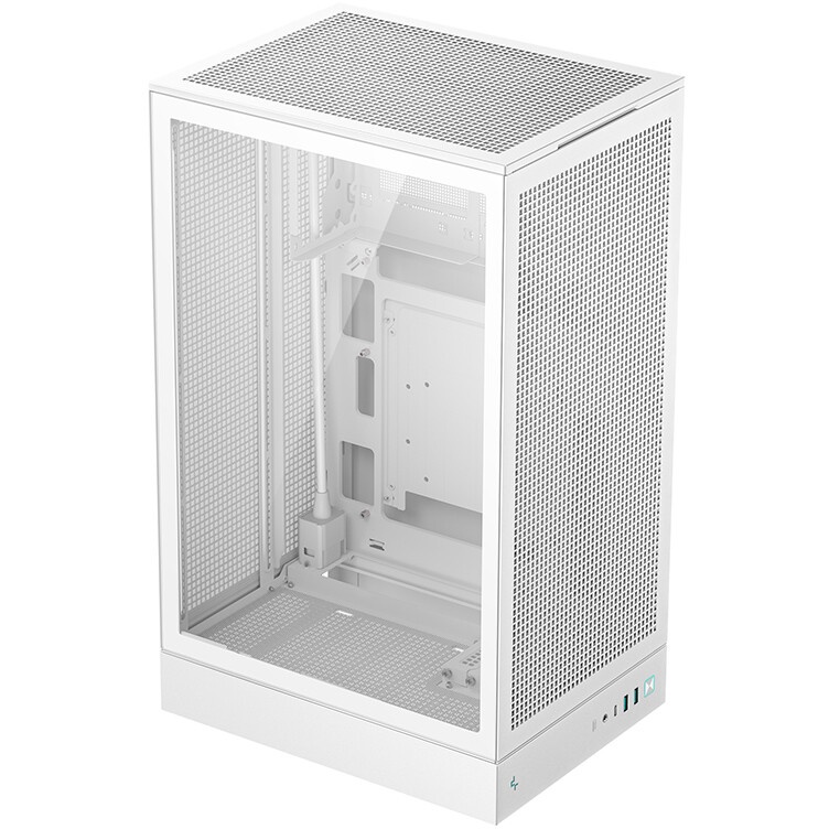 Корпус компьютерный DeepCool CC360 WH ARGB (R-CC360-WHAPM3-G-1) (mATX, без БП, 2xUSB, с окном)