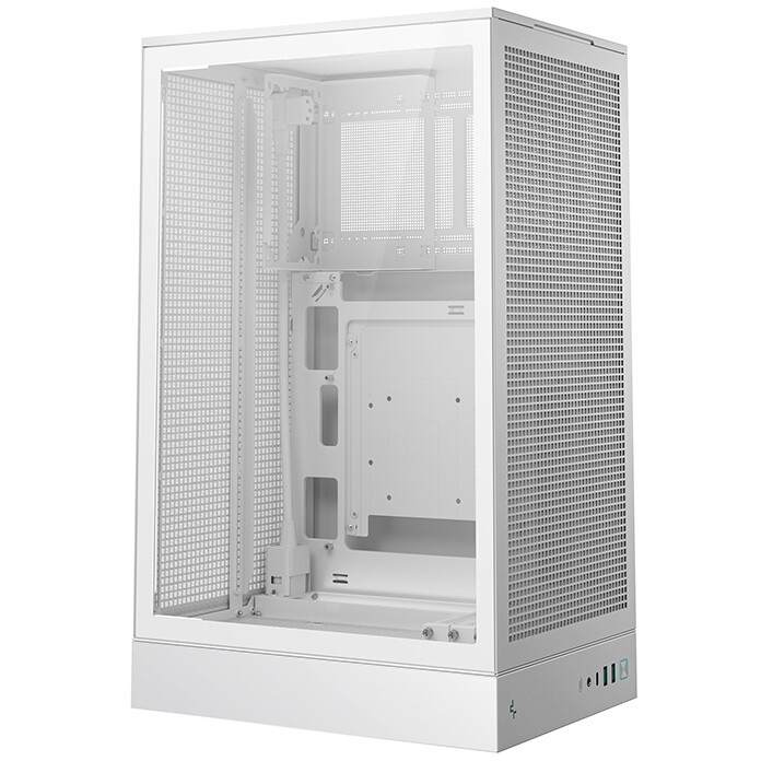 Корпус компьютерный DeepCool CC360 WH ARGB (R-CC360-WHAPM3-G-1) (mATX, без БП, 2xUSB, с окном)