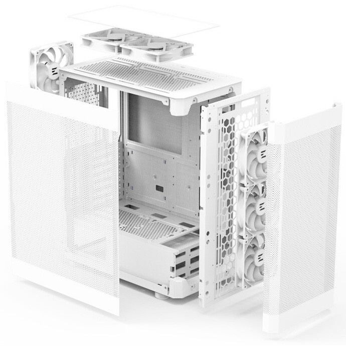 Компьютерный корпус ZALMAN i4, ATX, WHITE, FRONT MESH, SIDE MESH, 2x3.5", 2x2.5", 1xUSB2.0, 2xUSB3.0