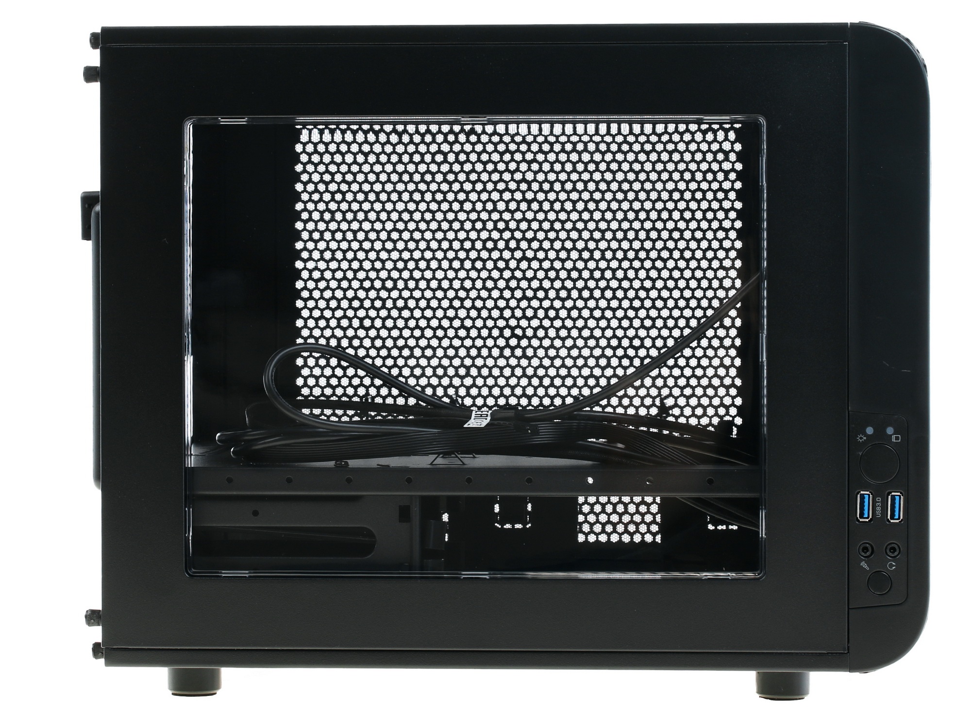 Компьютерный корпус Thermaltake Case Tt Core V21 CA-1D5-00S1WN-00 mATX/ win/ black/ USB3.0/ no PSU