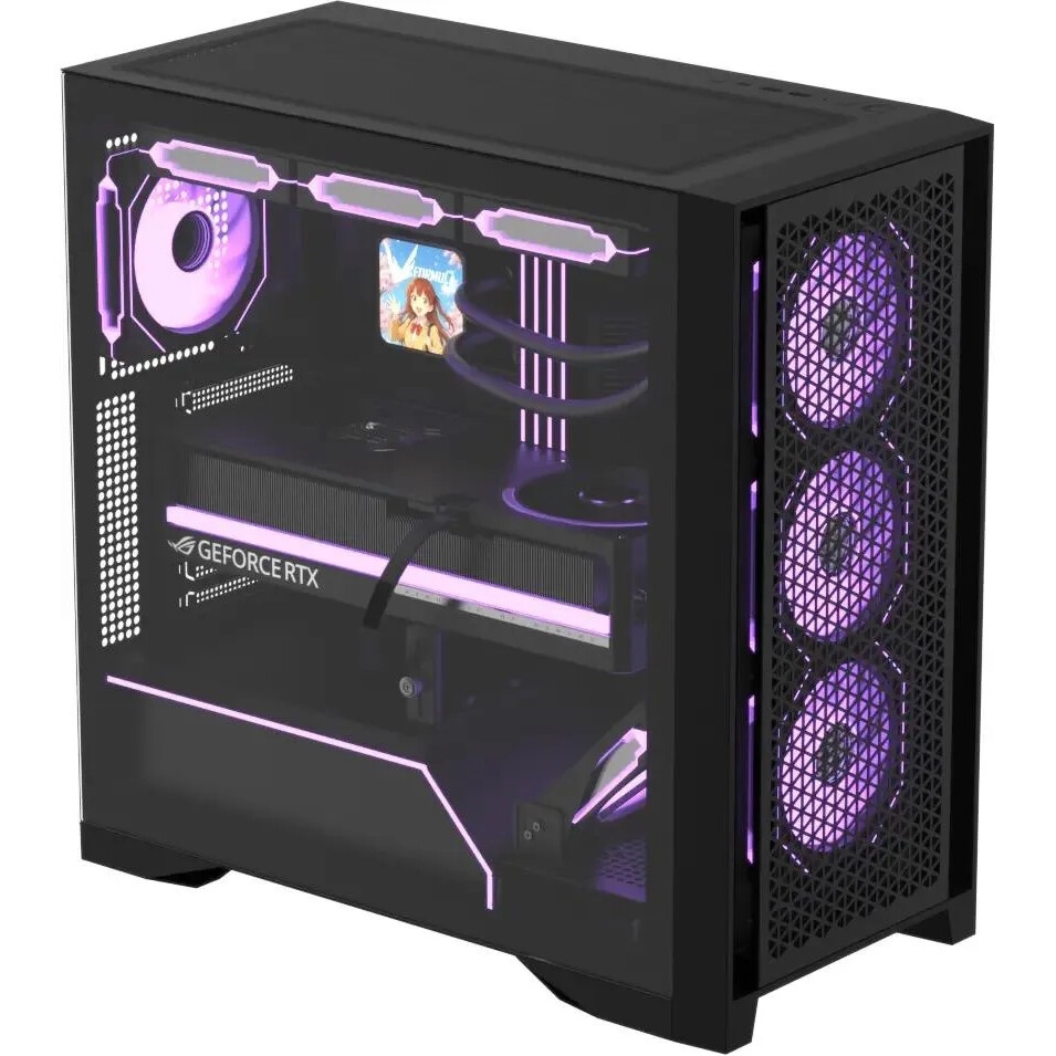 Корпус Aerocool / Formula Air Mesh G3 черный без БП mATX 4x120mm 2x140mm 2xUSB3.0 audio bott PSU